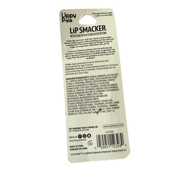 Lip Smacker Halloween Lippy Pal Lip Balm Pumpkin Patch Latte 0.14 Oz - Picture 2 of 2